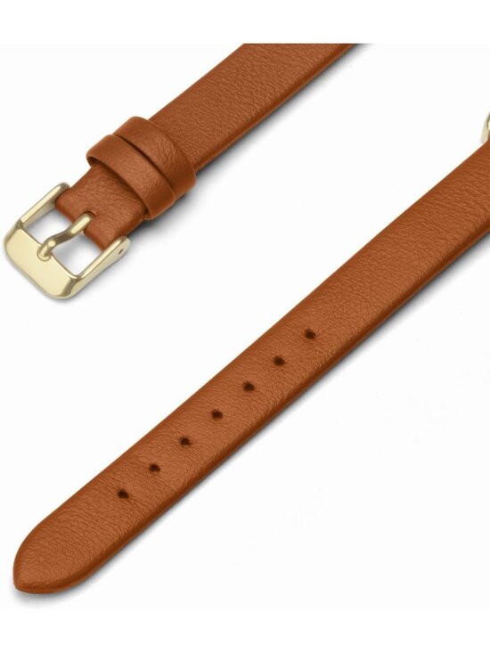 Women\'s Brown/Gold Stylish Square Classic Vintage Dial Leather Strap Wrist Watch main image 4